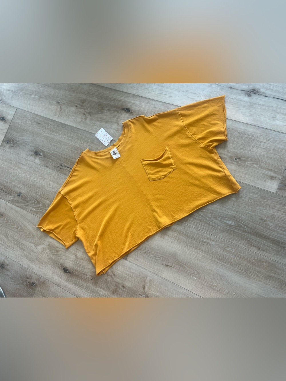 NWT Free People We The Free Cropped Pocket Tee